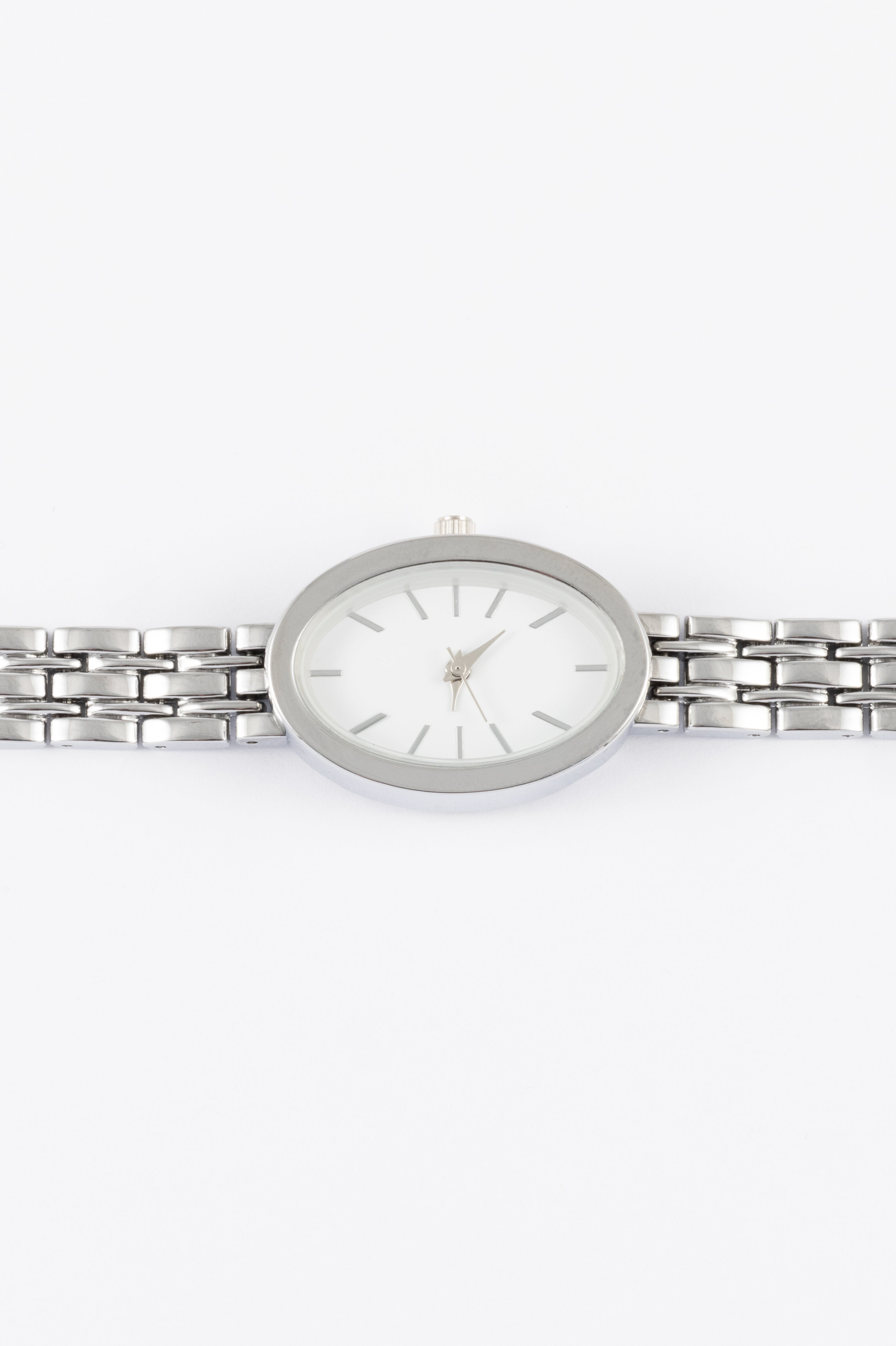 SILVER CLASSIC OVAL FACE LINK WT
