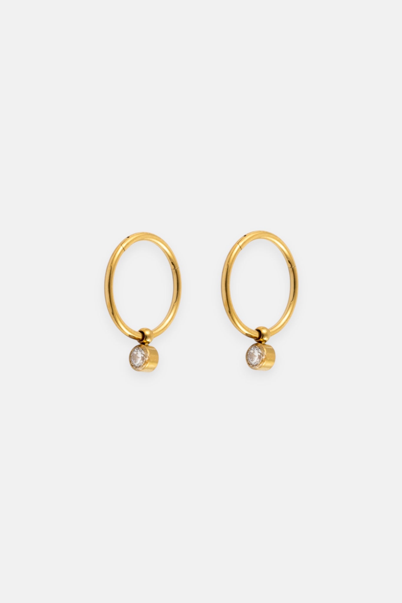 GOLD TINY DROPLET SLEEPER HOOPS
