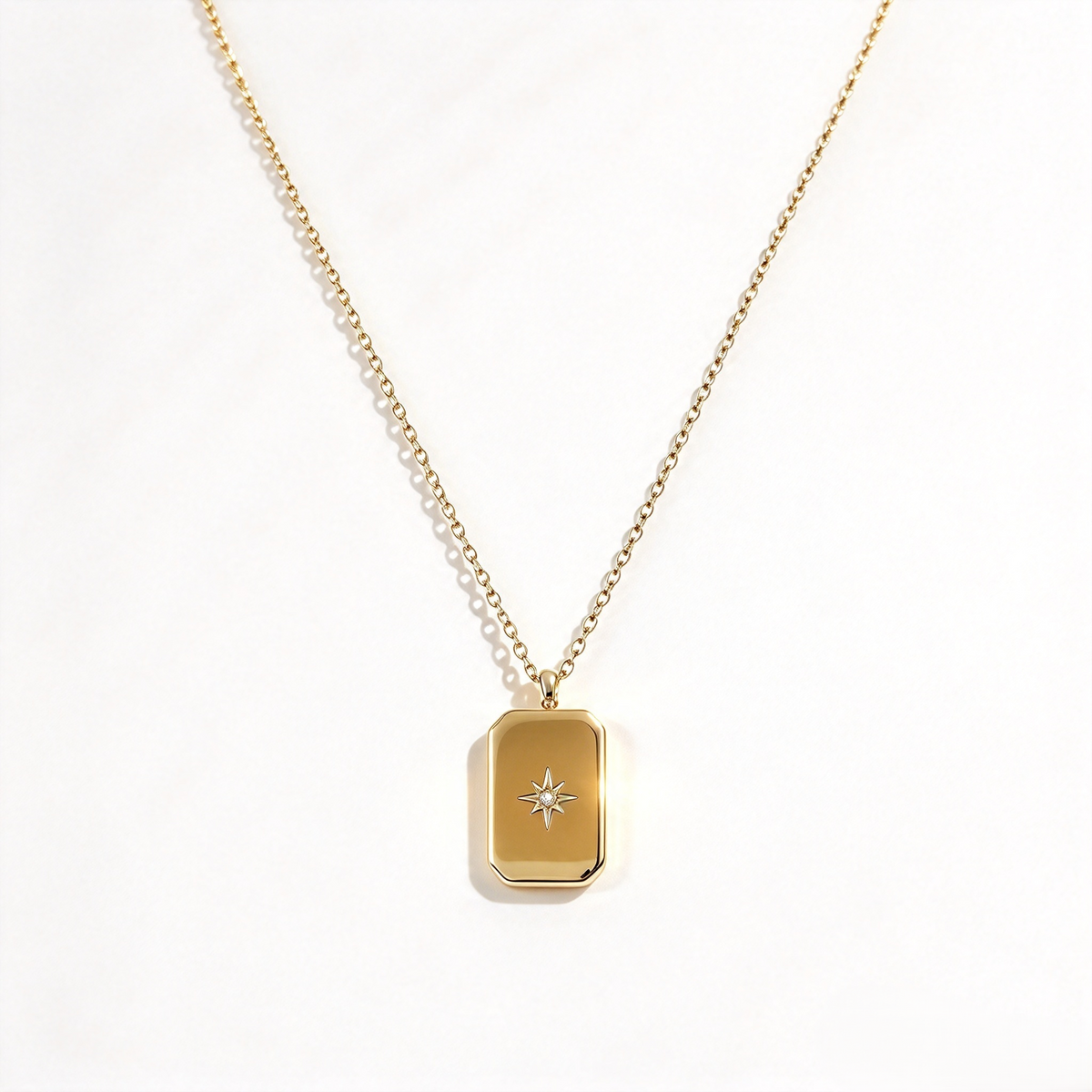 WATERPROOF GOLD RECTANGLE PHOTO LOCKET