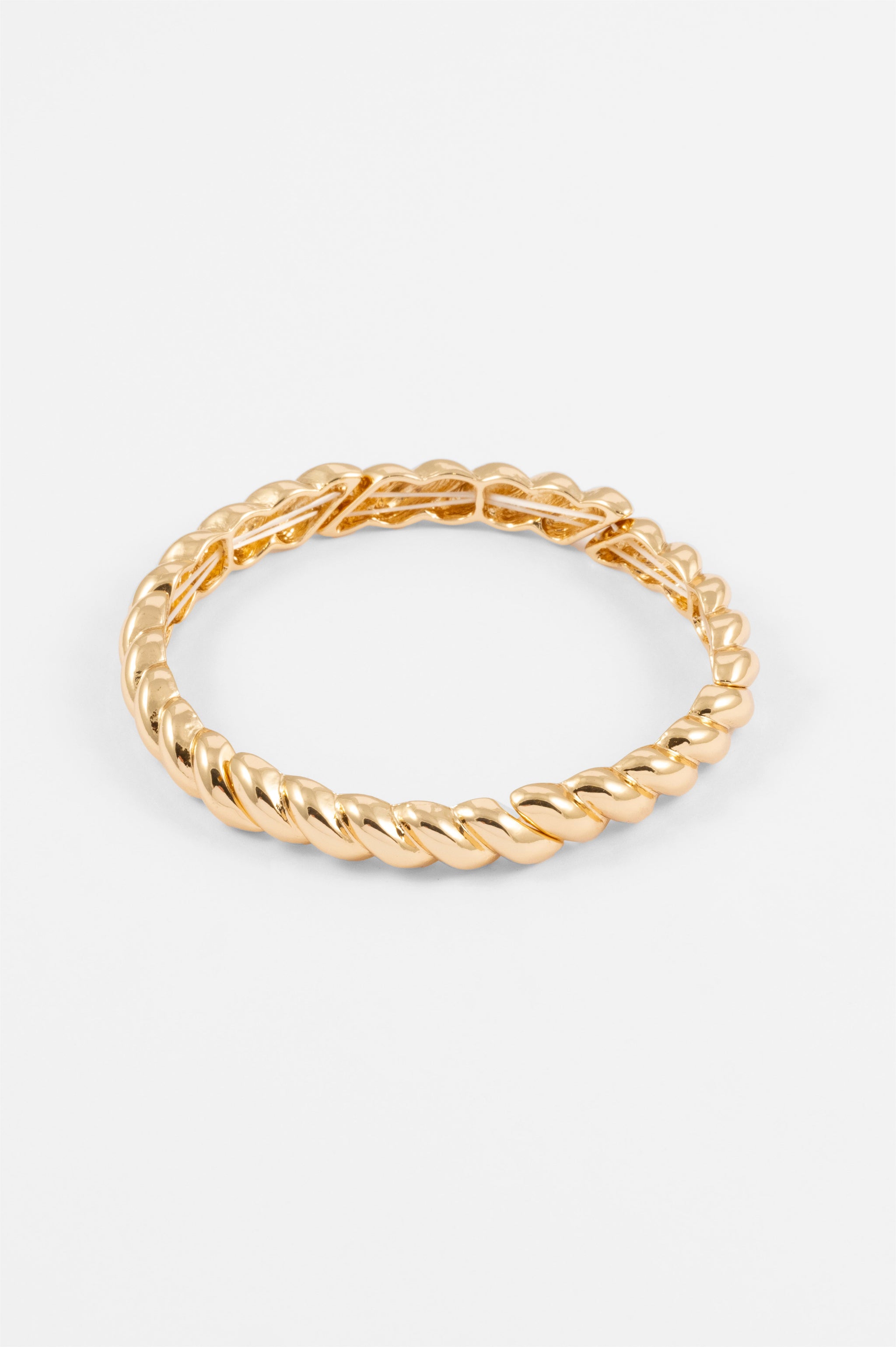 GOLD POLISHED TWIST STRETCH WRISTWEAR