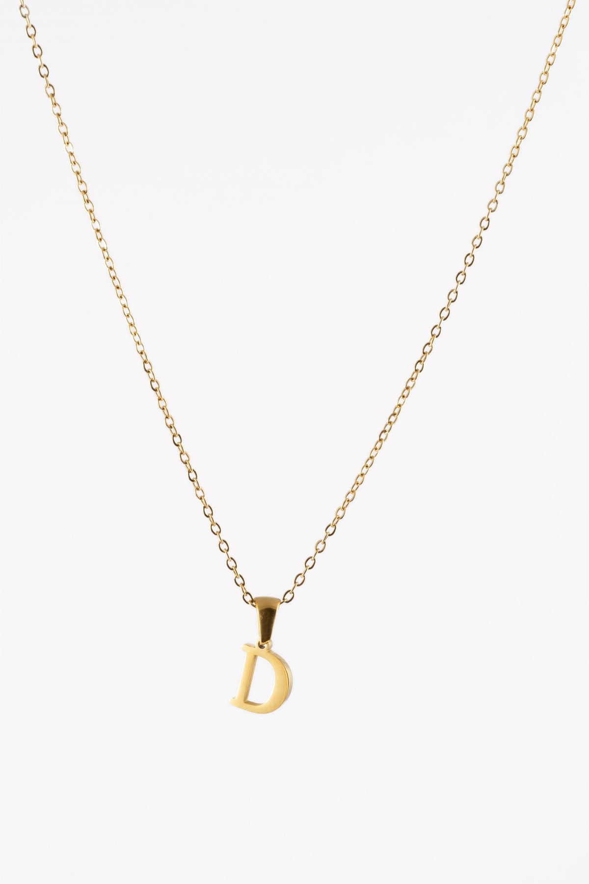 GOLD METAL INITIAL D CHAIN
