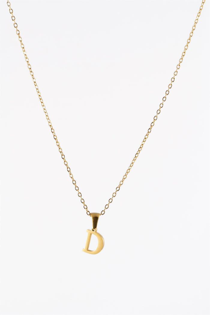 WATERPROOF GOLD METAL INITIAL D CHAIN