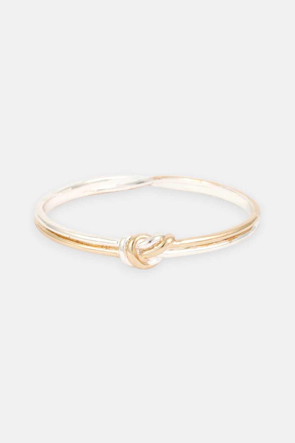 TWO-TONE KNOT BANGLE
